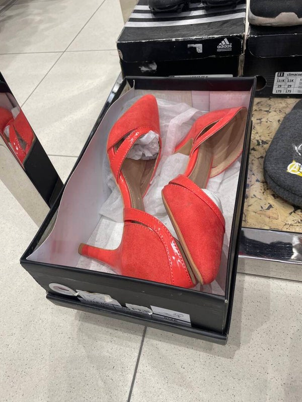 Women Red Stiletto - Size 39