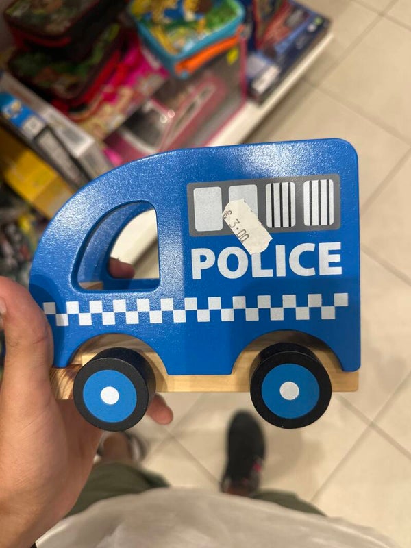 Wooden Police Car - Toys*