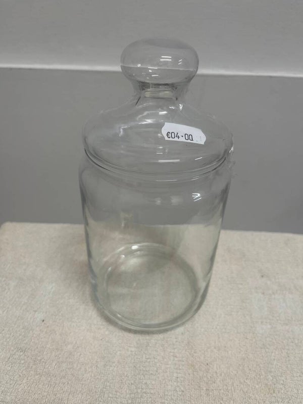 Glass Sweet Jar With Lid - Supplies**