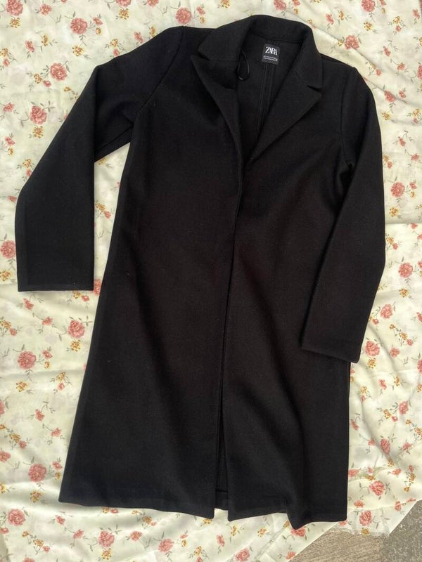 Women zara long coat small size