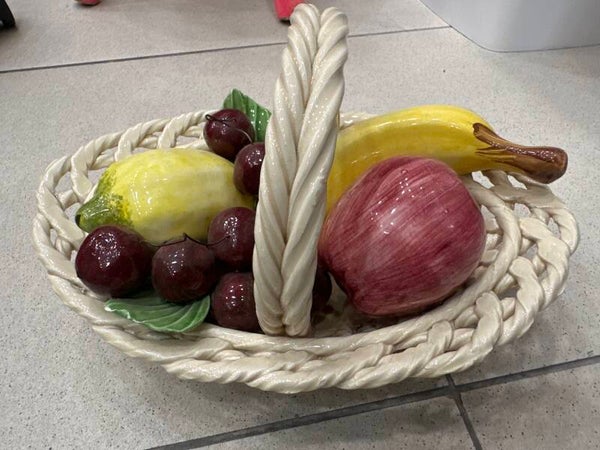 Ceramic Fruit Basket-Decor***