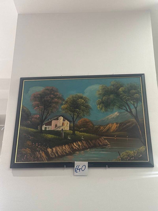 Black Framed Oil Painting - Frames