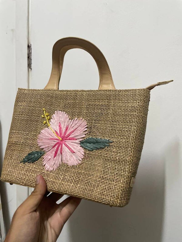 Wicker Bandbag Basket - Bags*