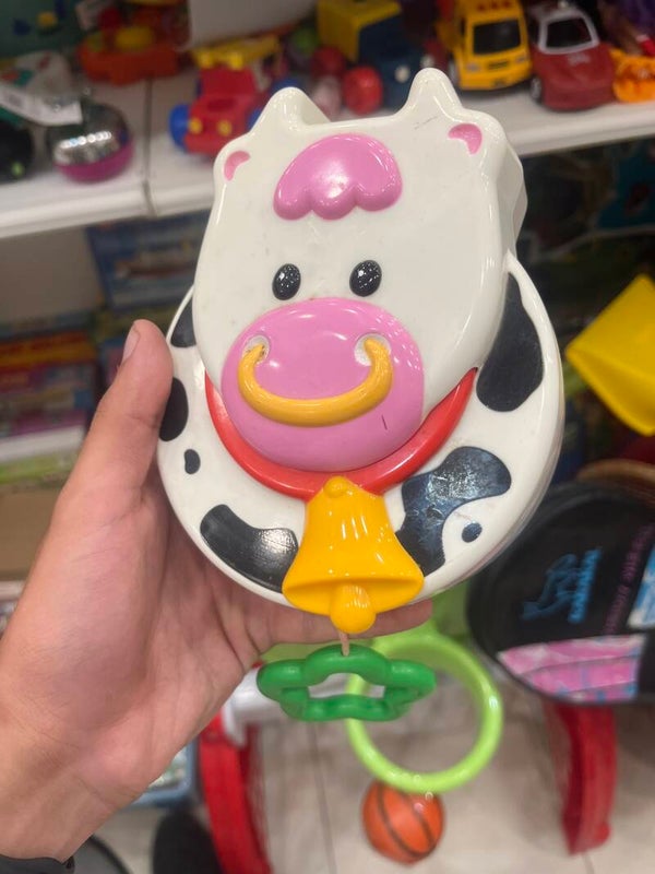 Pullstring Cow music toy - toys*