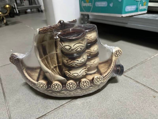 Stoneware bottle- Decor ***