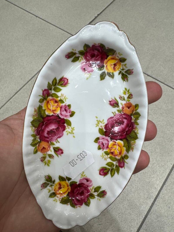 Floral Decorative Candy Serving Plate - Decor*