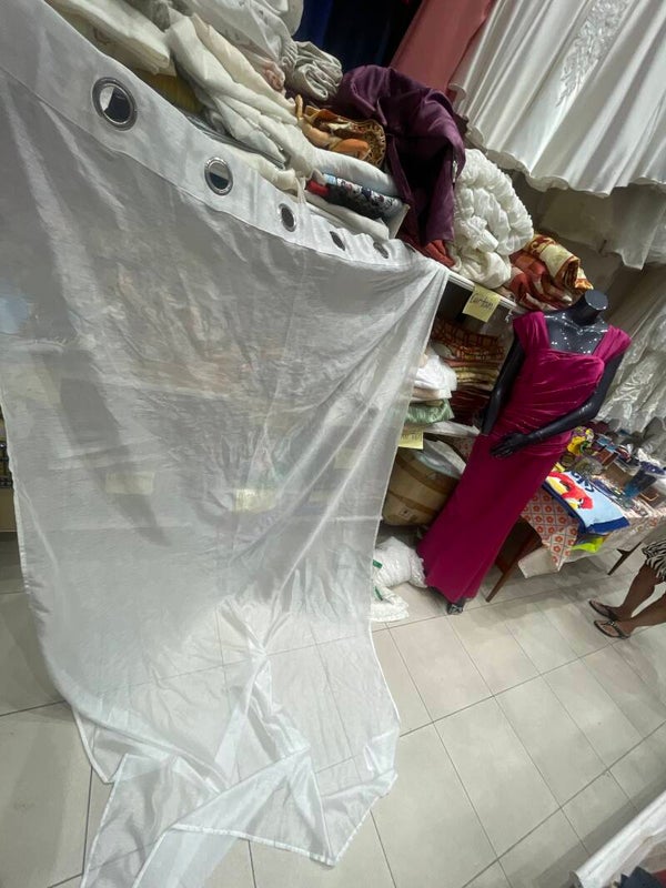 Long white curtain- Supplies ***