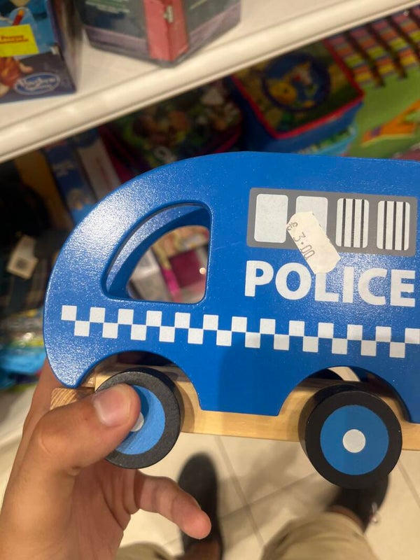 Wooden Police Car - Toys*