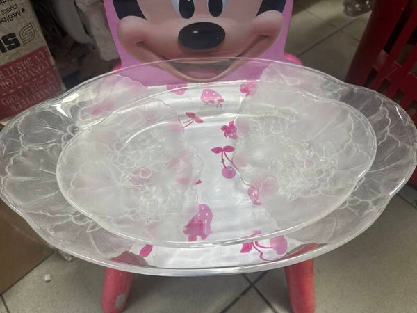Glass Fruit Serving bowl-7€ both-Supplies***