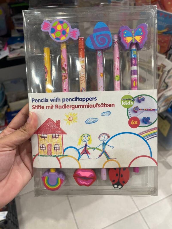 Pencils With Pencil Toppers -Stationery