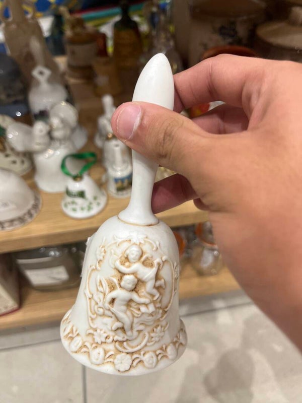 Porcelain Bell With Angeld - Collectibles
