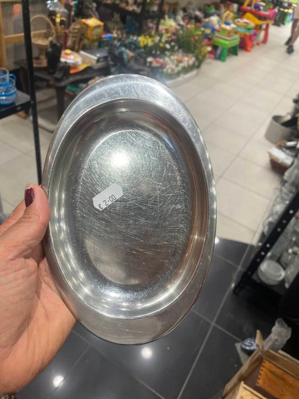 Stainless Steel Oval Tray - Supplies