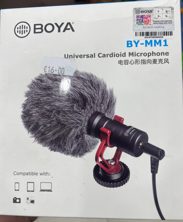 Boya BY-MM1 Universal Cardioid Microphone - Gaming