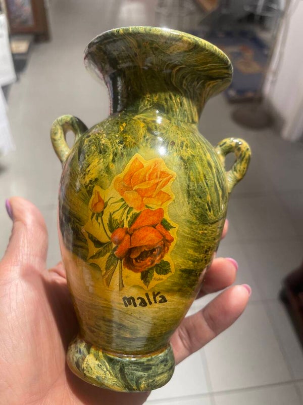 Ceramic vase from Malta- Souvenirs ***
