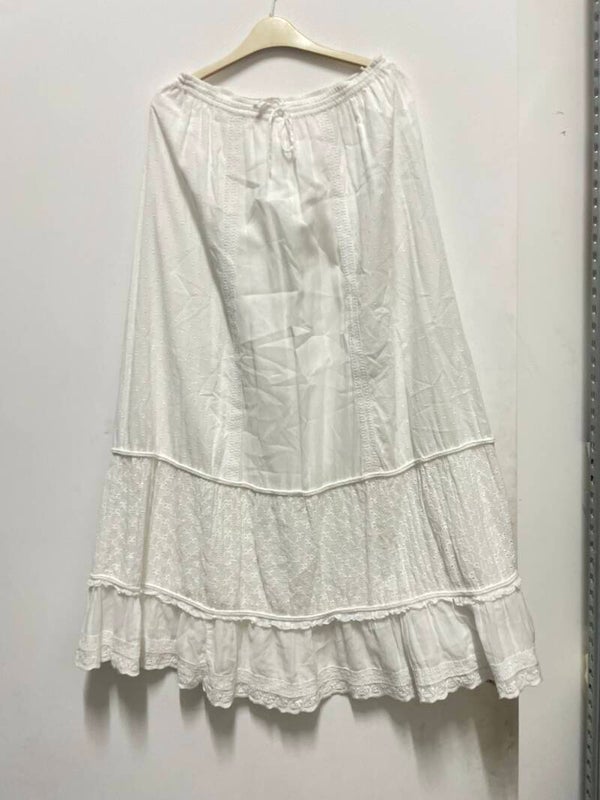 White Long Skirt - Size 12