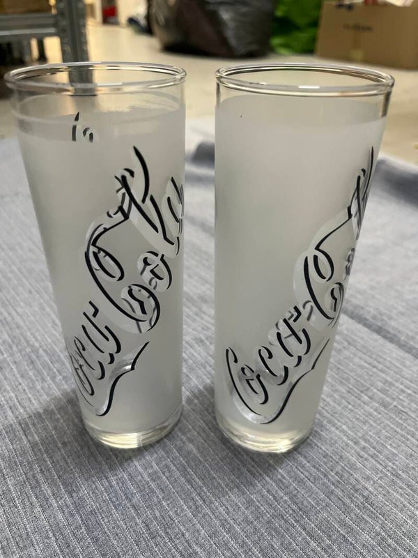 Coca Cola Frosted Glasses - €2 Each - Glasses