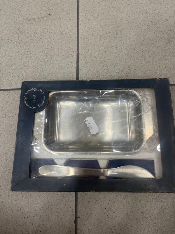 Vintage Butter tray and Knife set - Supplies*