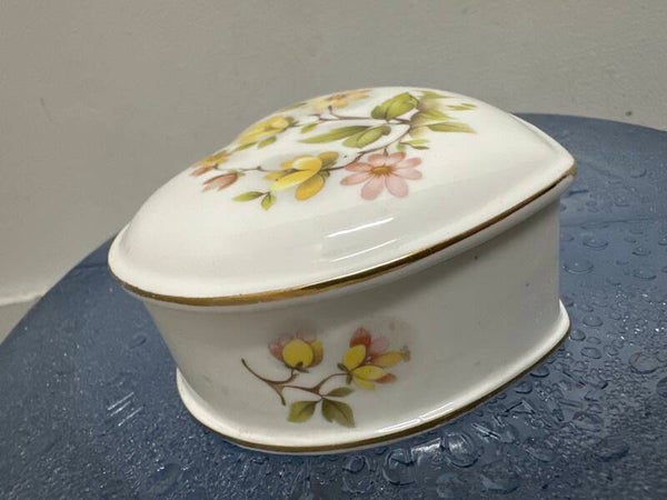 Bone china England trinket box- Decor