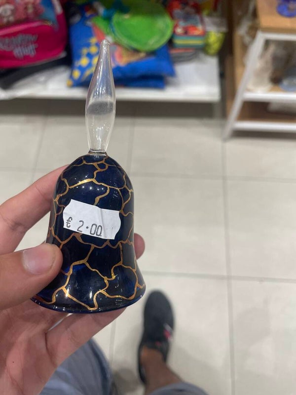 Elegant Glass Bell - Collectibles