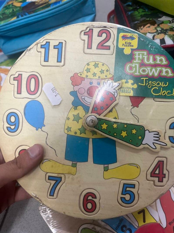 Fun clown Jigsaw Clock - games*
