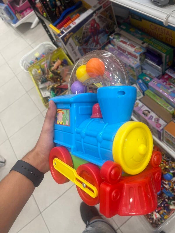 Toy train with colored balls - Toys*