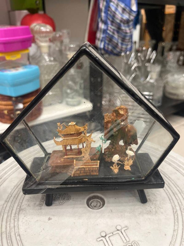 Chinese Cork Carving Diorama - Collectibles