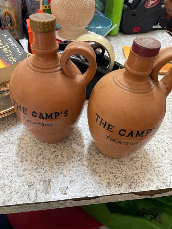 Wine Bottles - Pottery - €20 Each - Collectible