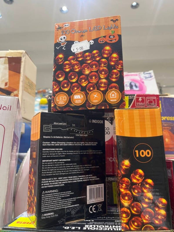 100 orange led lights- Decor ***