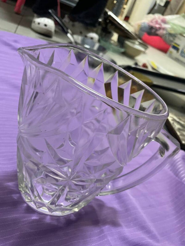 Pressed glass pitcher- Supplies ***