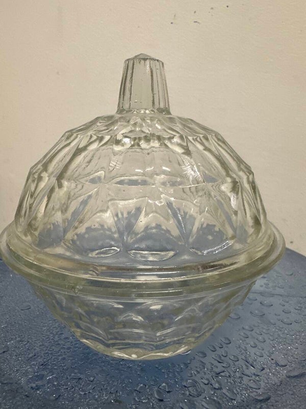 Clear Glass Candy Dish- Supplies ***