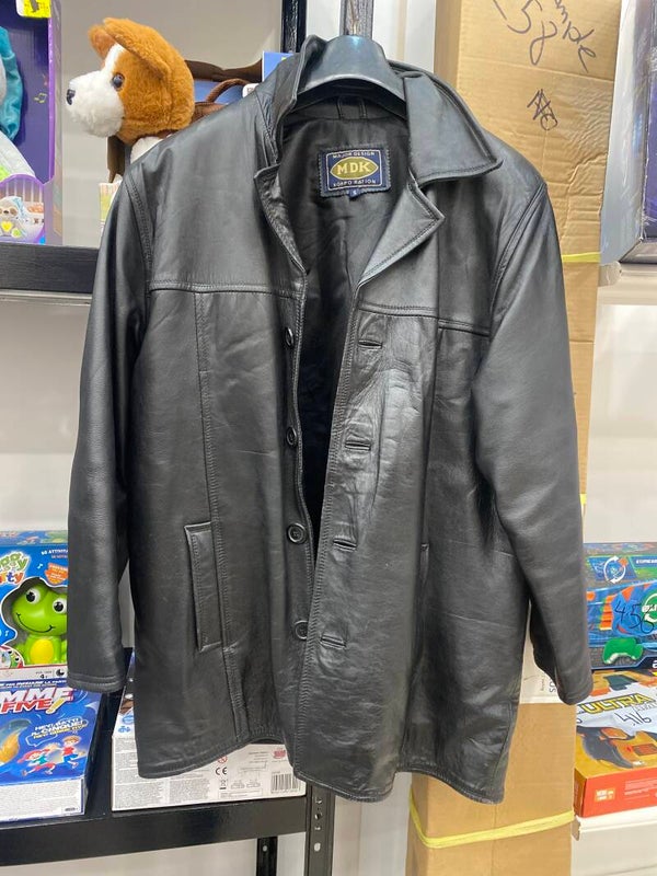 Men Leather Jacket - Size Small