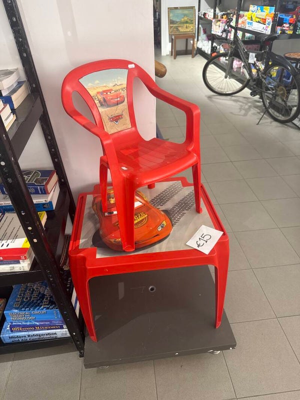 Cars children chair and table set - Supplies*