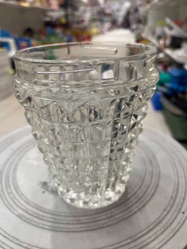 Vintage glass vase-Decor*