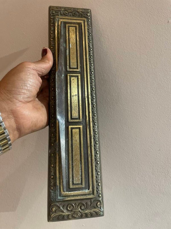 Brass Cover Letter Box Entrance For Doors - Brass