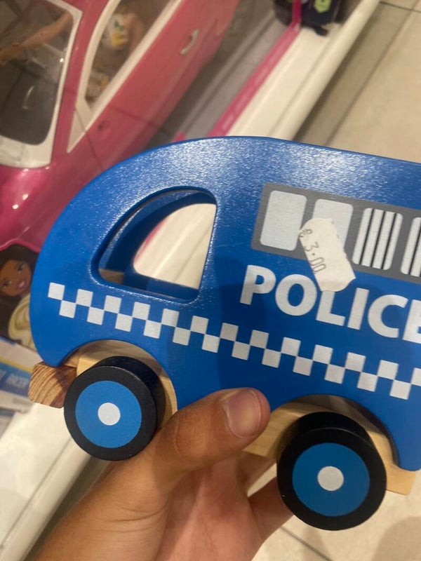 Wooden Police Car - Toys