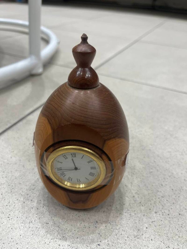 Wooden desk clock -Decor***