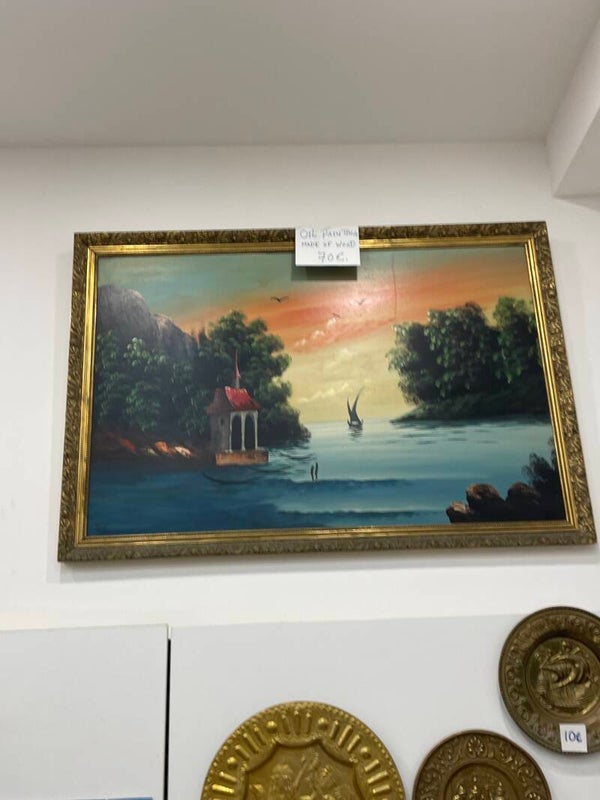 Oil Painting made of Wood - Decor*