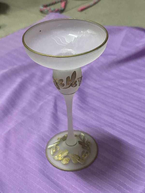 Glass candle holder- Candles ***