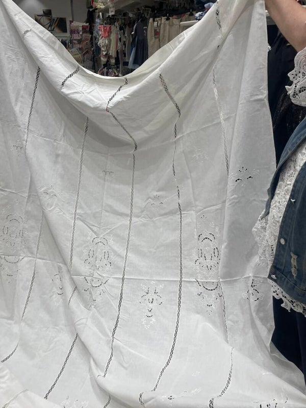 White Bed spread with Embroidery - Home supplies*