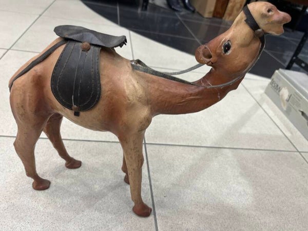 Hand carved sculpture camel- Decor***