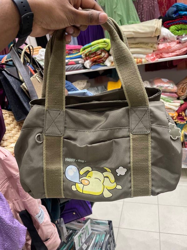 Women Handbag With Dog - Bags
