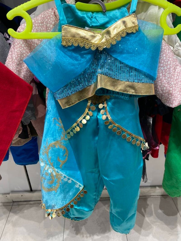 Girls Jasmine Princess Carnival Costume - Size 7-8 Years