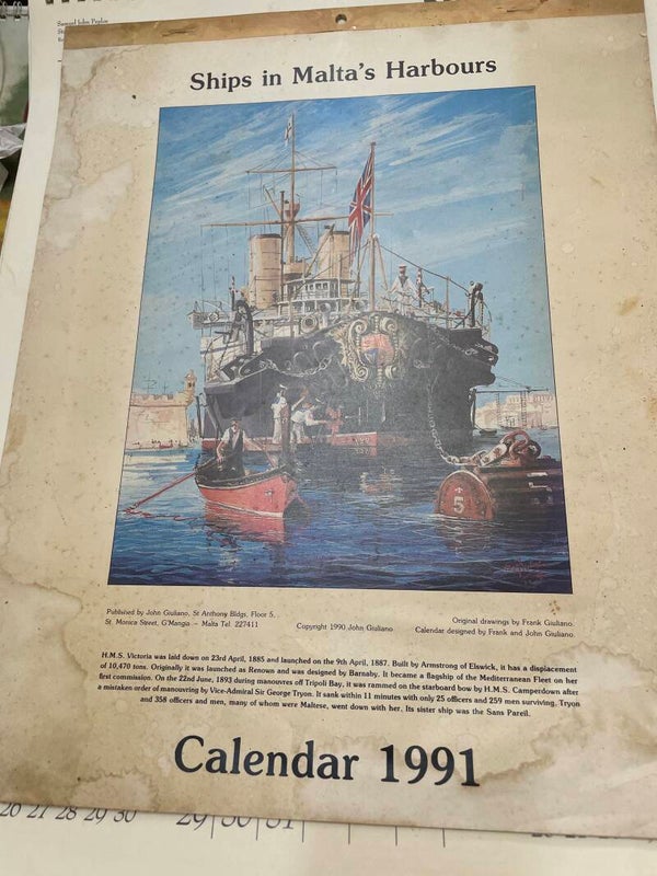 Ships Calender 1991 - Collectible