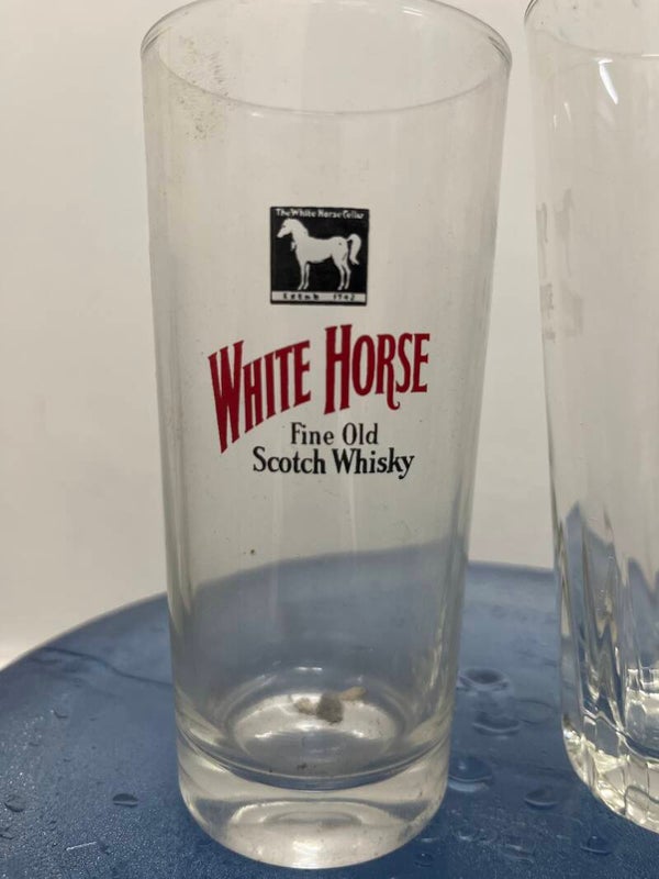 White Horses Whisky glasses 2€ Each -Glasses ****