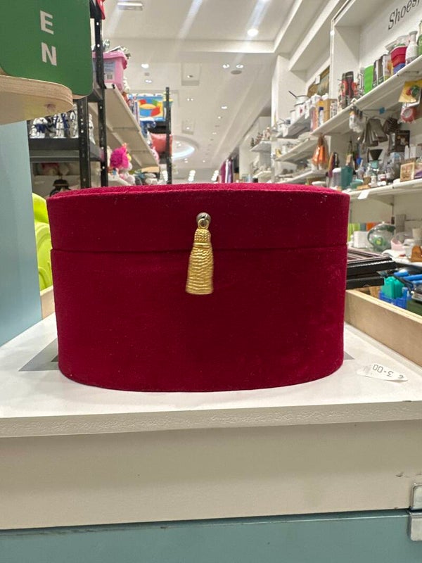 Red Velvet Keepsake And Jewelry Box - Decor*