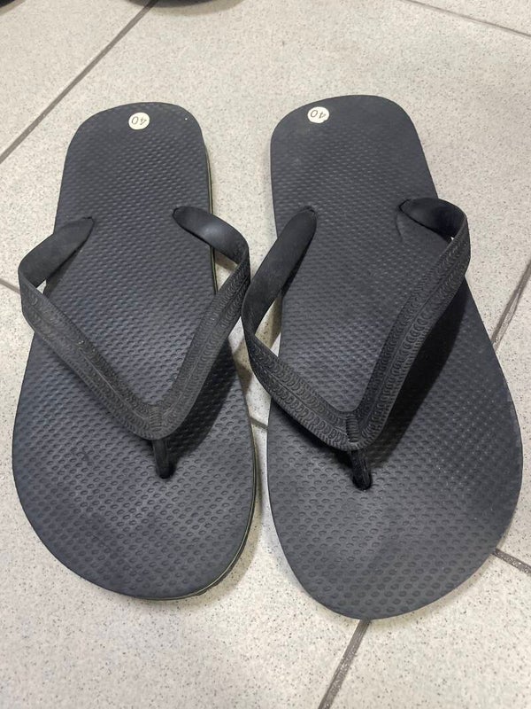 Women Black Flip Flops - Size 40
