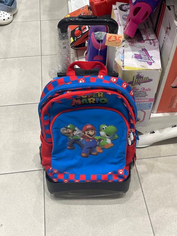 Super Mario rolling school backpack - Bags*