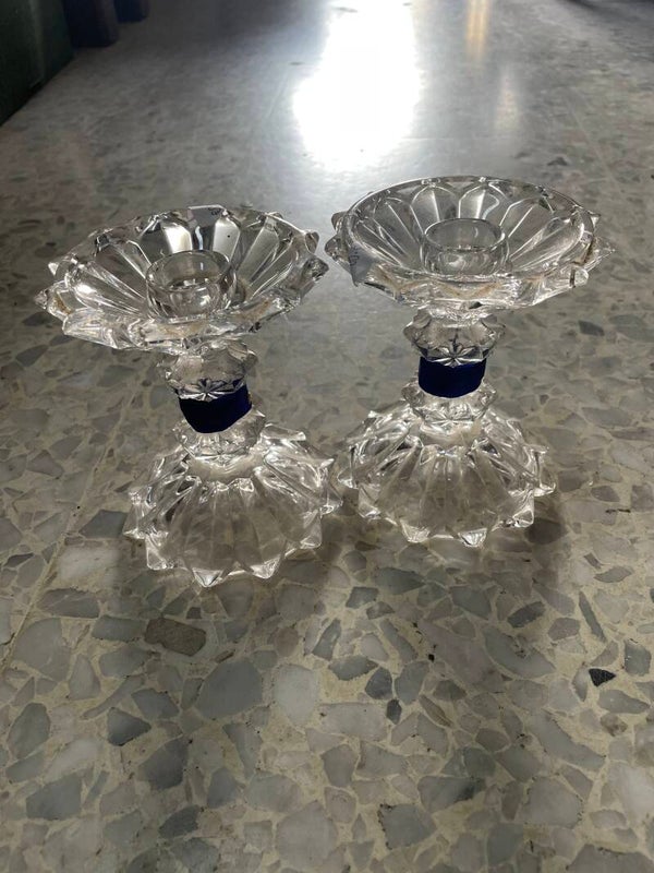 Glass Candle Holder - Candles