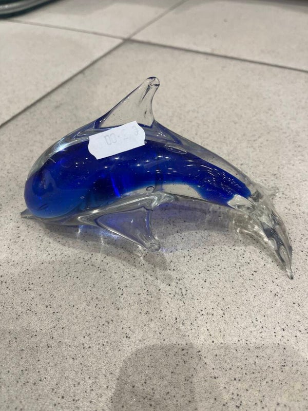 Glass dolphins Figurine-decor***