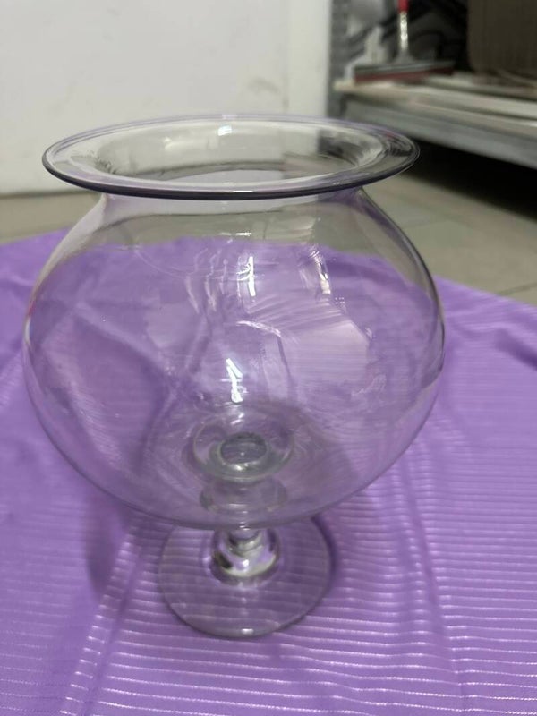 Clear glass jar-  Vase ***